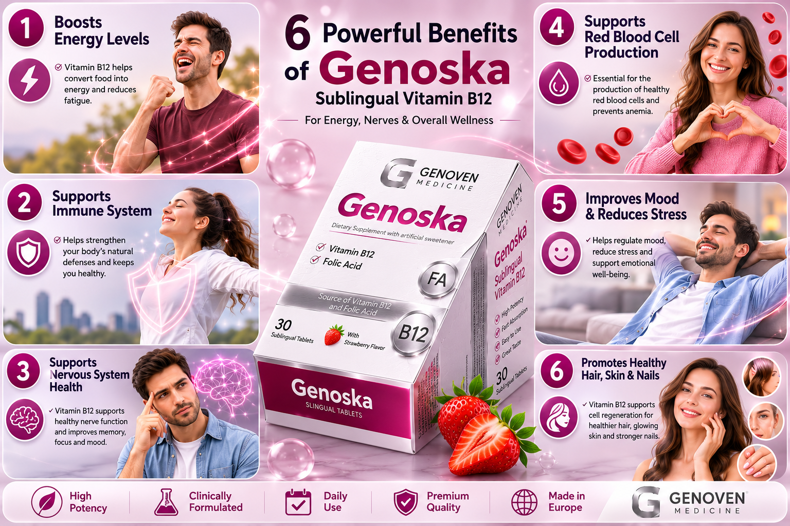 genoska sublingual b12 folic tab